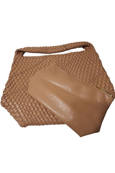 OUEEN ELİZABETH A Quality First Class Hand (Knitted) Soft Leather Women's Hand- Shoulder Bag