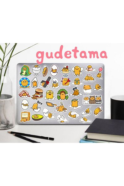 MS Major Selection Gudetama Series 2 Sticker Phone Laptop Notebook Tablet Notebook Flask Sticker Label