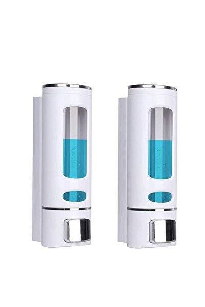 ALBBEK 2 ΤΕΜ ΛΕΥΚΟ 400 ml Επιτοίχιος Χειροκίνητος Διανομέας Σαπουνιού Υγρός Διανομέας Σαπουνιού Νιπτήρας Σαπούνι χεριών A-52