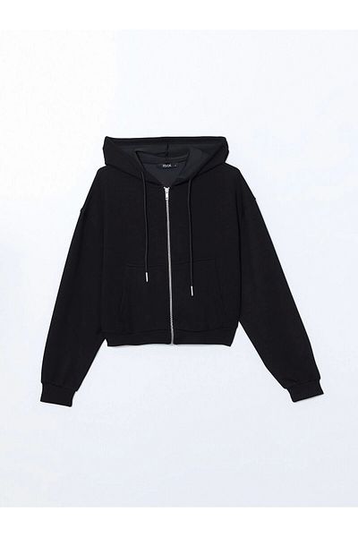 LC Waikiki Lc Waiki Hooded Women's Zippered Sweatshirt