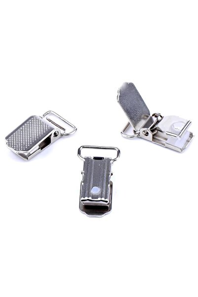 merdümek 6 Adet Bebek Emzik Zincir Klipsi 1,5 Cm - Metal Emzik Klipsi - Panto...