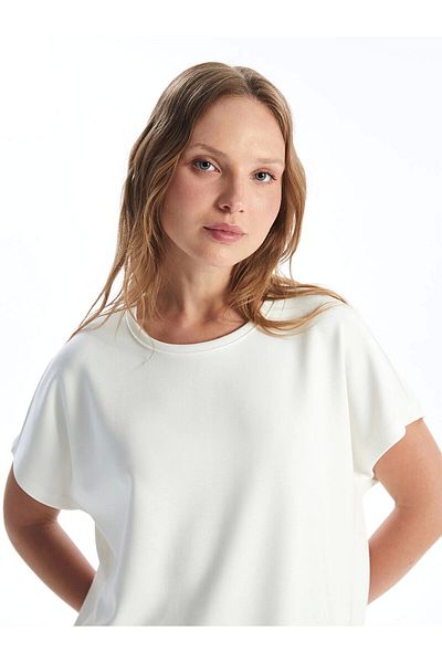 LC Waikiki Lc Waiki Crew Neck Plain Short Sleeve Women's T-Shirt