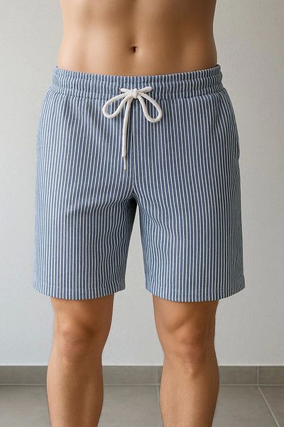 LC Waikiki Lc Waiki Striped Textured Comfortable Fit Premium Men's Shorts