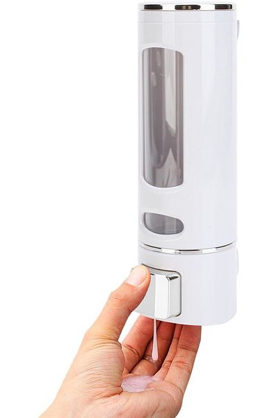 Sea Home 1pcs 400ml shampoo box lotion shower gel container, manual shower gel dispenser for bathroom and kitchen