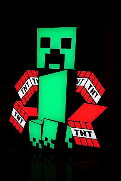 MEK Minecraft Creeper Tasarımlı Gece Lambası