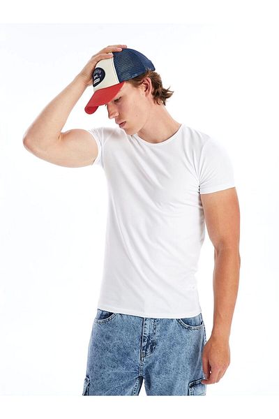 LC Waikiki Lc Waiki Crew Neck Short Sleeve Combed Cotton Men's T-Shirt
