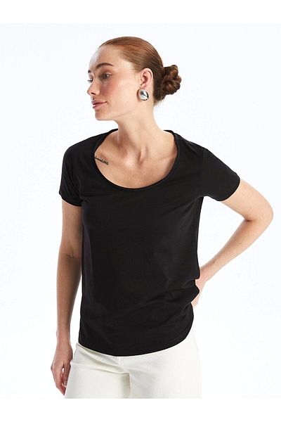 LC Waikiki Lc Waiki Crew Neck Plain Short Sleeve Women's T-Shirt
