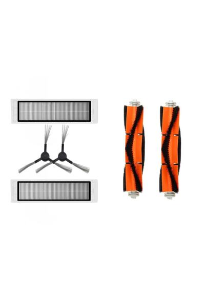 TECHPARTS مكنسة كهربائية روبوتية ثلاثية الأبعاد من شاومي موب برو 2 (STYTJ02ZHM) مجموعة قطع غيار مكونة من 6 قطع-