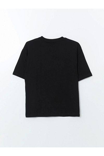 LC Waikiki Lc Waiki Xside Black Crew Neck Short Sleeve Combed Cotton Men's T-Shirt