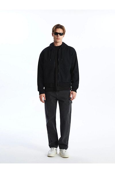 LC Waikiki Lc Waiki Hooded Long Sleeve Men's Zip Sweatshirt