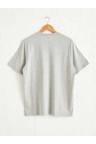 LC Waikiki Lc Waiki Short Sleeve Men's Gray T-Shirt