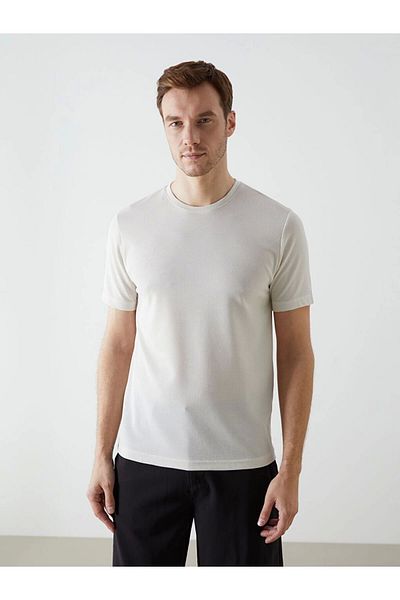 LC Waikiki Lc Waiki Classic Crew Neck Short Sleeve Men's Textured T-Shirt