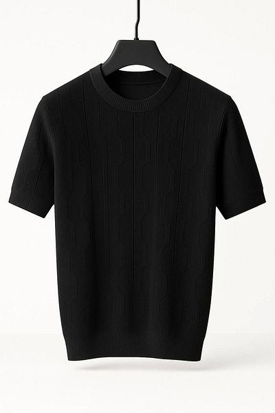 LC Waikiki Lc Waiki Striped Pattern Luxury Design Summer Short Sleeve Men's Knitwear T-Shirt - T-Shirt