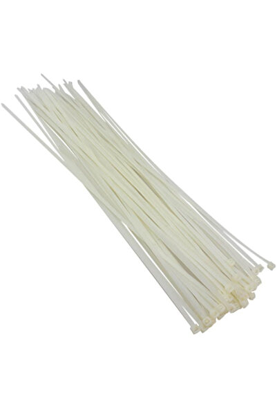 nelerbulurum 37 CM X 3.6 MM BEYAZ KABLO BAĞI (100'LÜ PAKET)