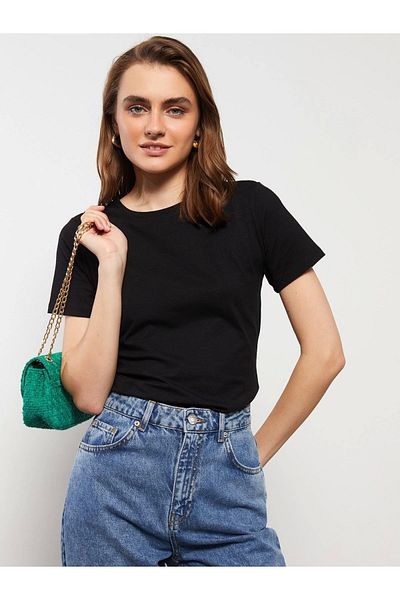 LC Waikiki Lc Waiki Crew Neck Plain Short Sleeve Women's T-Shirt
