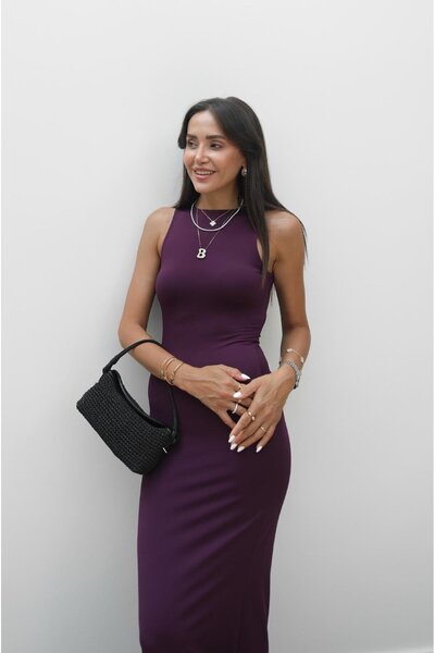 Havoş Základní šaty Purple Gatherer