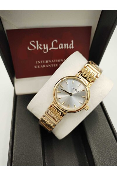 Skyland ساعة يد نسائيه سكاي لاند استيل