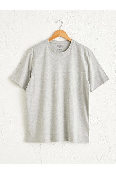 LC Waikiki Lc Waiki Short Sleeve Men's Gray T-Shirt