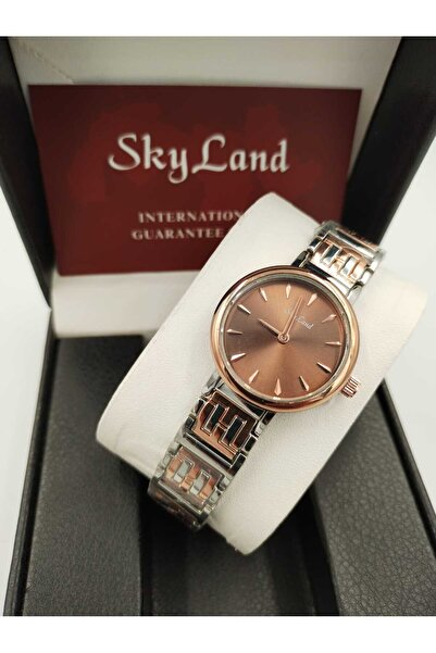 Skyland ساعة يد نسائيه سكاي لاند استيل