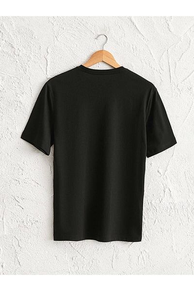 LC Waikiki Lc Waiki Men's Black T-Shirt Crew Neck Basic Short Sleeve Cotton Basic from Your Fashion Style