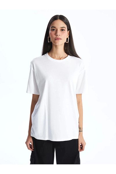LC Waikiki Lc Waiki Xside Crew Neck Plain Short Sleeve Women's T-Shirt