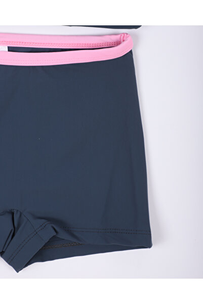 B&S Giyim Girl's Smoked Color Swimsuit Bikini with Bottom-Top Shorts