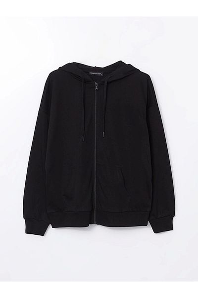 LC Waikiki Lc Waiki Modest Hooded Oversize Women's Zippered Sweatshirt