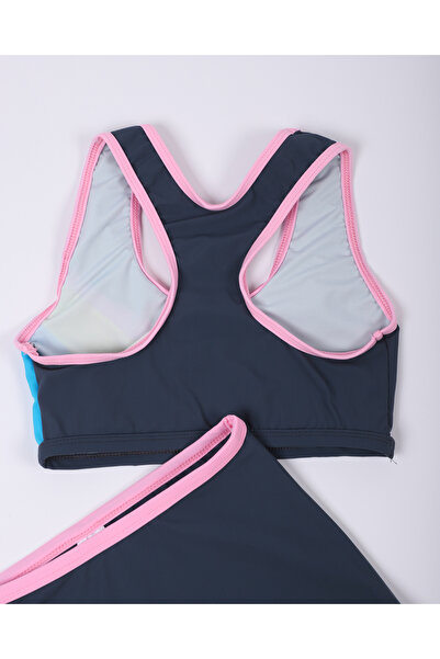 B&S Giyim Girl's Smoked Color Swimsuit Bikini with Bottom-Top Shorts