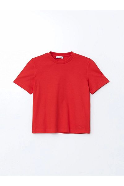 LC Waikiki Lc Waiki Vision Red Crew Neck Women's T-Shirt