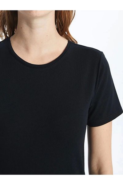 LC Waikiki Lc Waiki Classic Black Crew Neck Women's T-Shirt