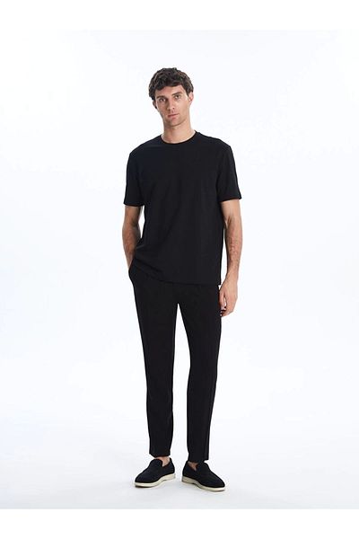 LC Waikiki Lc Waiki Classic Black Crew Neck Men's T-Shirt