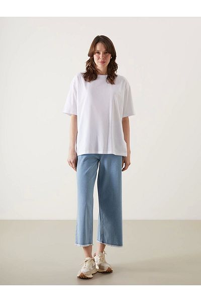 LC Waikiki Lc Waiki New Season Crew Neck Oversize Women's T-Shirt - S5H475Z8