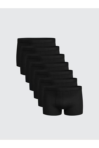 LC Waikiki Lc Waiki Black Standard Fit Cotton Flexible Men's Boxer 7'Li