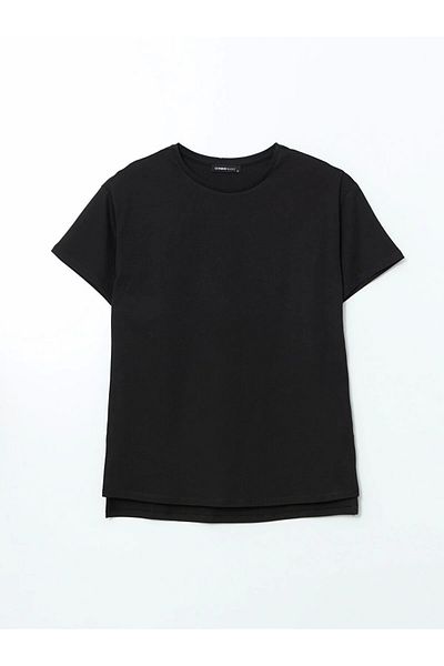 LC Waikiki Lc Waiki Classic Black Crew Neck Women's T-Shirt