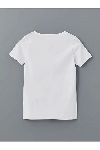 LC Waikiki Lc Waiki Classic White V-Neck Women's T-Shirt