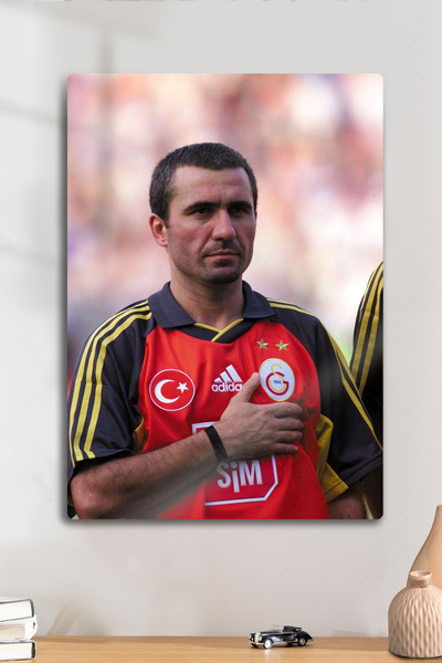 DekorHane Metal Baskı - George Hagi, 10 Numara, Dekoratif Tablo