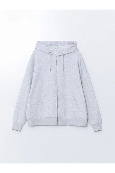 LC Waikiki Lc Waiki Hooded Oversize Women's Zippered Sweatshirt