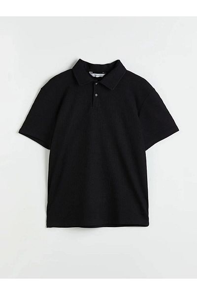 LC Waikiki Lc Waiki Vision Black Polo Neck Men's T-Shirt