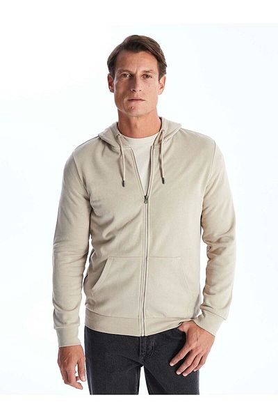 LC Waikiki Lc Waiki Classic Hooded Long Sleeve Men's Zip Sweatshirt