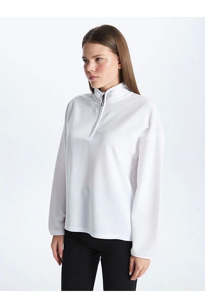 LC Waikiki Lc Waiki Stand Collar Oversize Women's Sweatshirt