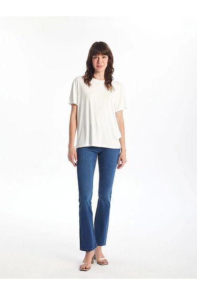 LC Waikiki Lc Waiki Crew Neck Plain Short Sleeve Women's T-Shirt