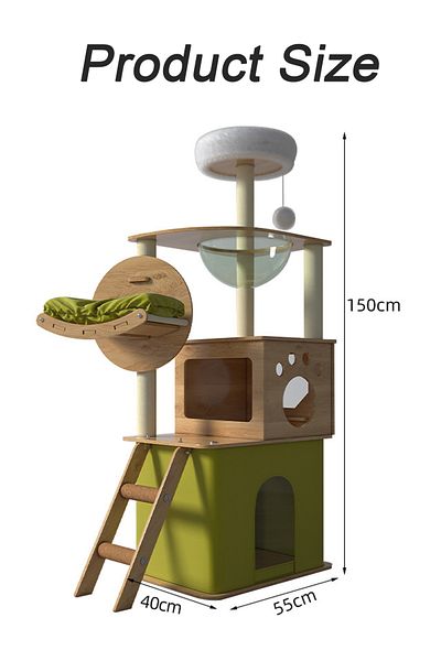 KidLe Cat Climbing Frame Cat Tree Cat Scratching Post Cat Toys
