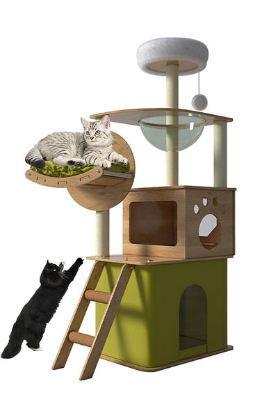 KidLe Cat Climbing Frame Cat Tree Cat Scratching Post Cat Toys