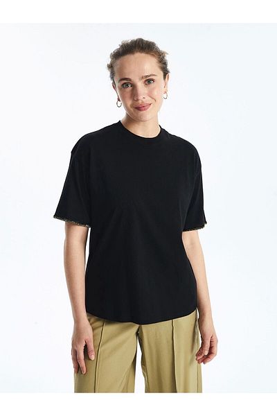 LC Waikiki Lc Waiki Crew Neck Plain Short Sleeve Women's T-Shirt
