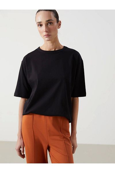 LC Waikiki Lc Waiki New Season Crew Neck Oversize Women's T-Shirt - S5H475Z8