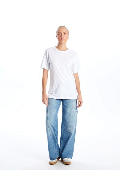 LC Waikiki Lc Waiki Crew Neck Plain Short Sleeve Women's T-Shirt