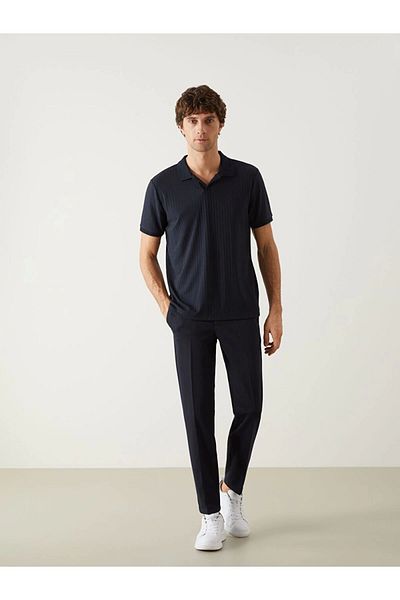 LC Waikiki Lc Waiki Polo Collar Plain Combed Cotton Men's T-Shirt