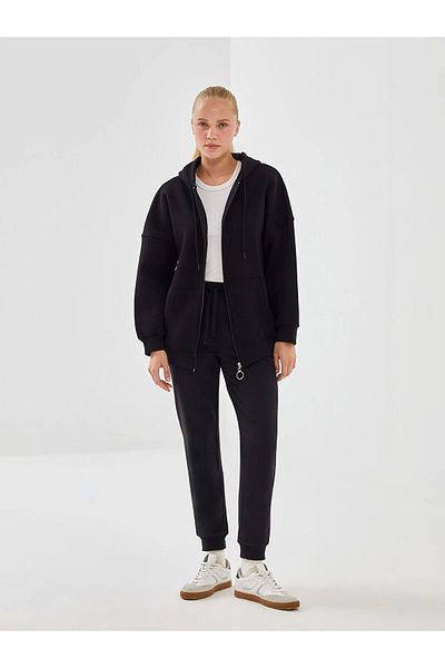 LC Waikiki Lc Waiki Hooded Oversize Women's Zippered Sweatshirt