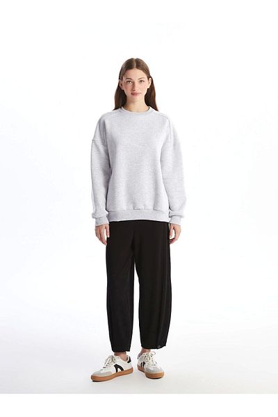 LC Waikiki Lc Waiki Crew Neck Oversize Women's Thick Sweatshirt