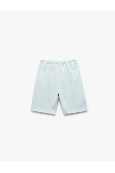 Koton Pantaloni scurți de bază din bumbac, cu buzunare laterale, cu șireturi în talie